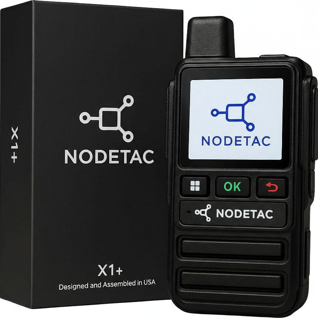NodeTac X1+ Pro — Global Secure PTT with GPS Tracking and Emergency SOS